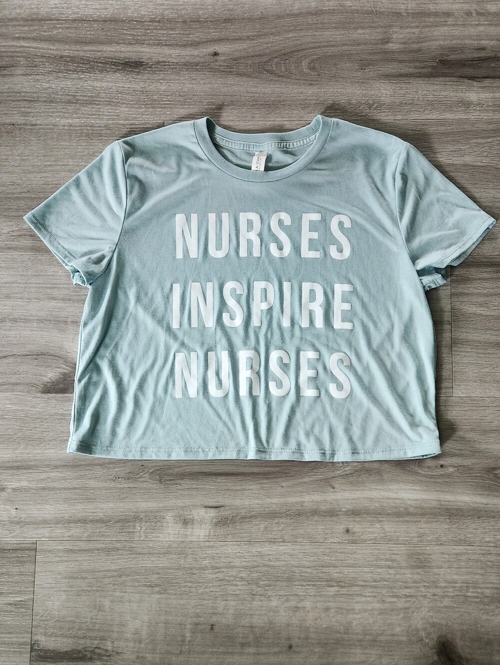 Nurses Inspire Nurses Cropped Tshirt NWOT